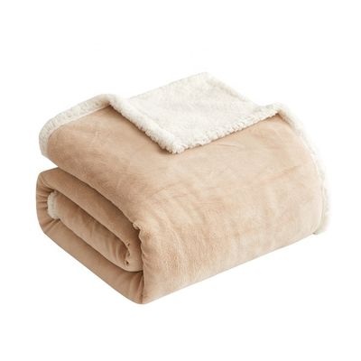 품질  PORTABLE Custom Luxury Soft Plush Coral Fleece Sherpa Fleece Bed Throw Blankets 공장